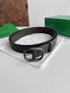 -Bv 2025 latest men's braided belt, handmade Intreccio large grid weave, Italian