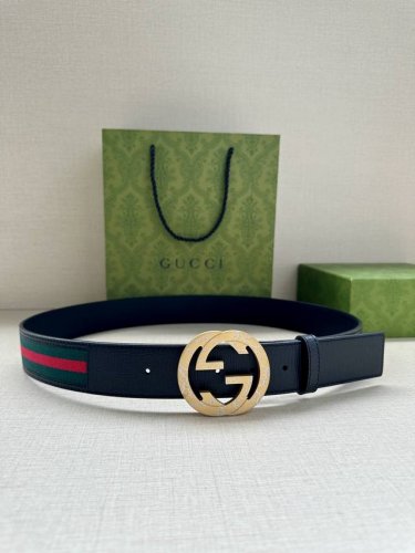 This Double G belt is available in both men's and women's styles. This red and