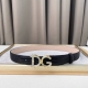 d&G Belt New Style Fine Copper Hardware Buckle Original Lizard Pattern Cowhid