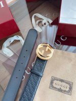 Special. Gucci Classic Calf Leather Small Embossed Design, Width 4.0 Cm, Officia
