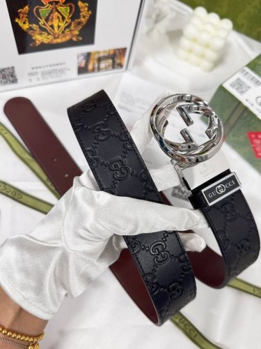 Belt Gucci.Gu...Cci Original Belt 100% First Layer Cowhide Guaranteed Genuine Le