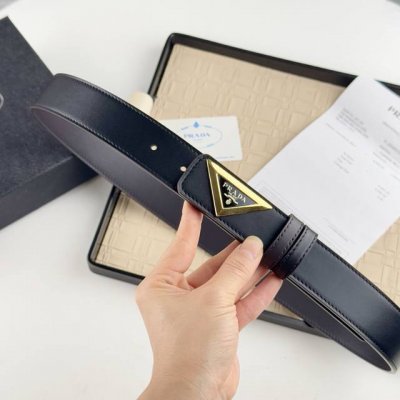 Men's Prada, soft and delicate, versatile and generous, 3.5Cm wide, official we