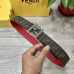 Fendi Same style as Fendi counters Width 4.0cm Double ring reversible belt Ff pr