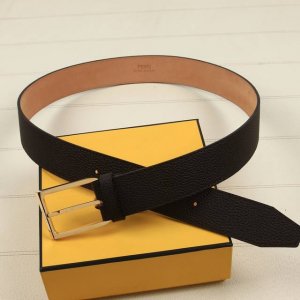 Fendi width 40mm original imported double-sided first layer calfskin, with origi