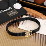 Chanel Cc chain with brass logo buckle, calfskin leather, silver and gold metal,