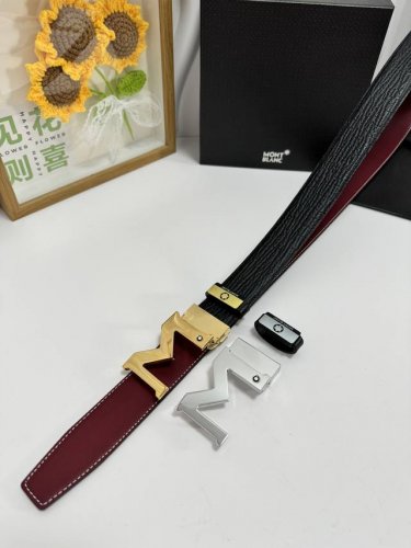 Product Name: Montblanc Material: 100% top-grain cowhide belt, guaranteed genuin