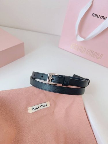 Upgraded Original Custom Miu Miu 22 Metal Hollow Micro Logo. Minimalist Style Le