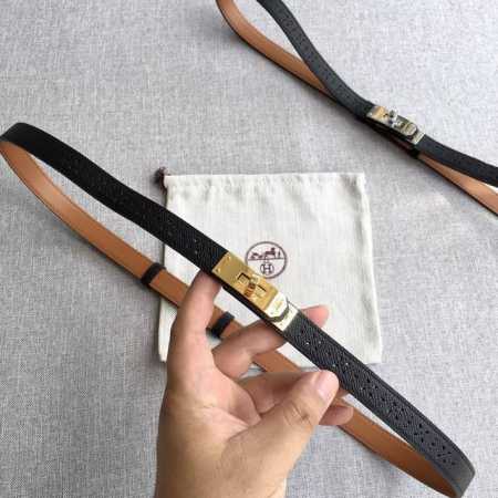 Hermes Counter Hit Women's Kelly Waist Width 1.8Cm Double-Sided First Layer Orig - Click Image to Close