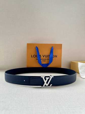 Lv 3.4-Inch Wide Attract Double-Sided Belt With Slightly Curved Edges And Modern - Click Image to Close