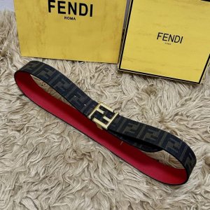 Fendi full packaging, same style as in boutiques, 4.0cm wide, double-ring revers