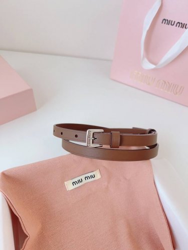 Upgraded Original Custom Miu Miu 22 Metal Hollow Micro Logo. Minimalist Style Le