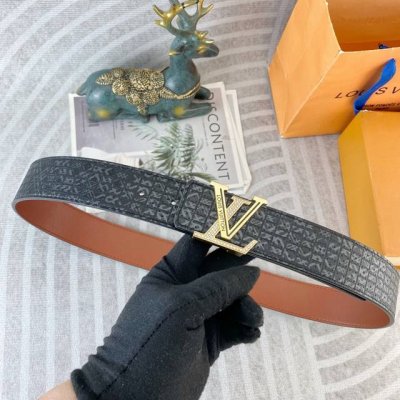 Lv Special Leather Belt Series, Original Factory Premium Stainless Steel Drill B