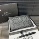 Coach printed clutch for men. Top-quality workmanship. Includes a gift box (size