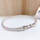 2.0Cm Miu Miu New Style Belt, Double-Sided Top-Grain Cowhide Leather, Length: .7