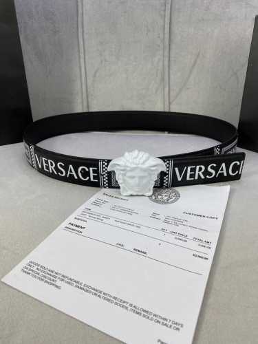 Width 4.0 Cm Versace This Palazzo Belt Is Crafted From Calf Leather And Adorned