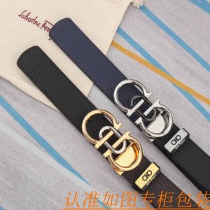 Belt: Ferragamo Original Cowhide Belt (Ddd) Men's Belt: 100% top-grain cowhide l