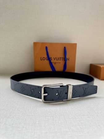Special 3.4-Inch Wide Saint Germain Belt Combines Monogram Eclipse Canvas With M - Click Image to Close