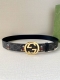 Width 4.0Cm Gucci Double-Sided Belt, One Side Is Gg Supreme Canvas With Mickey P
