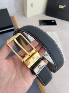 Product Name: Montblanc Original Belt, Leather Belt Model: Pin Buckle, New Class