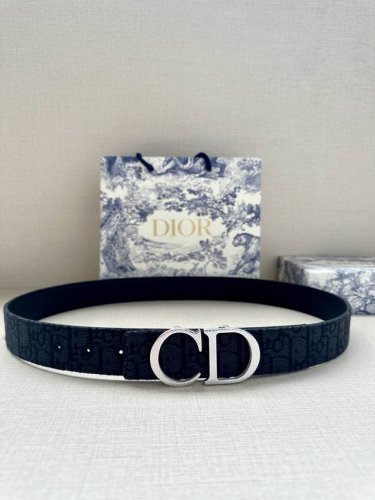 Width 3.5 Cm Dior's Reversible Belts Are Available In A Variety Of Styles And Ma