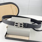 BalenciagaWidth: 3.5cmTop layer cowhideVintage distressed logo metal accessories