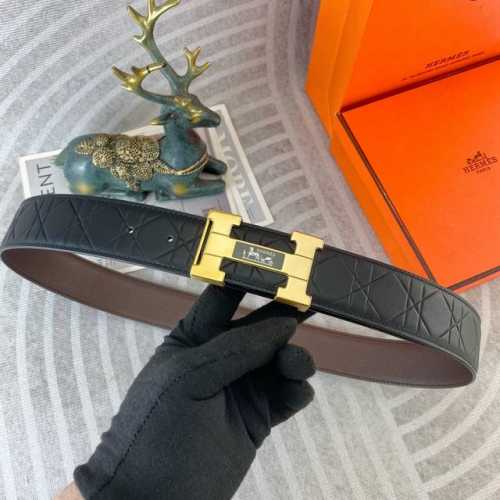Hermes Special Leather Belt Series Original Hardware Boutique Stainless Steel Bu