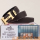 Belt: Hermes Original Cowhide Belt Men's Belt: 100% top-grain cowhide leather,
