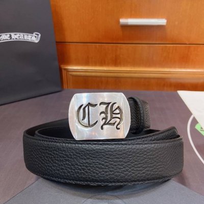 Chrome Hearts detachable silver-plated 925 brass hook and loop strap. The strap