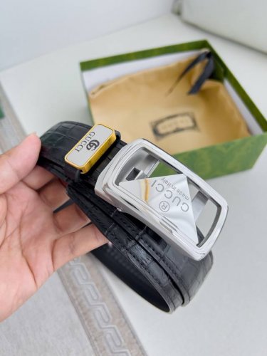 Product Name: Gucci.Gucci Belt Automatic Buckle, Leather Belt Model: Automatic B