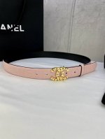 Width 3.0 Cm Chanel Imported Soft Calfskin Leather With Gold And Silver Patterne