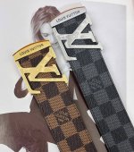 Belt: Louis Vuitton Top Replica - Belt: 100% imported top-grain cowhide, genuin