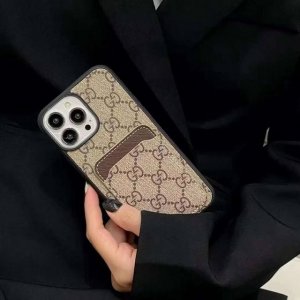 gucci Gucci Classic Popular Old Flower Mobile Phone Case Card Slot Full Shell