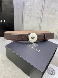 Width 4.0 Cm Versace This Toothpick-Patterned Belt Features The Iconic Versace M
