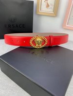 Width 4.0 Cm Versace This Belt Is Made From Imported Split Leather With A Smooth