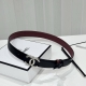 Chanel boutique style leather belt, imported plain cowhide, 3cm, versatile small