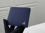 Prada men's short wallet latest style, official website synchronization, genuine