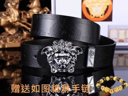 Belt: Versace. Original Belt: 100% top-grain cowhide, guaranteed genuine. 24K p - Click Image to Close