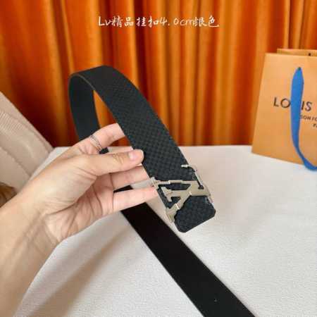 Louis Vuitton 4.0Mm Men's Double-Sided Original Leather, Original Factory Craft - Click Image to Close