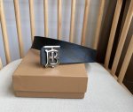 Burberry Tb Exclusive Logo Pattern Italian Leather Belt, Featuring A Versatile T