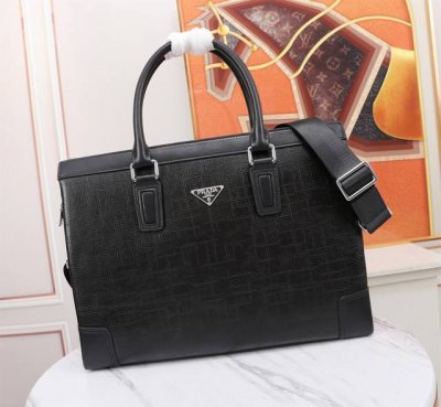 Top-tier counter rat, high-end, hottest new Prada double-zip imported top-grain