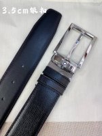 Montblanc width 3.5cm, made of top layer cowhide, fine pin buckle, free-cut busi