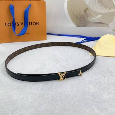 2.0Cm Louis Vuitton Lv Belt, Double-Sided Top-Grain Cowhide Leather, Length: .75