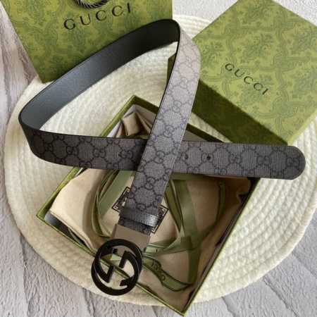 New Gucci Model, Double-Sided Imported Original Cowhide, With Exquisite Hardware - Click Image to Close