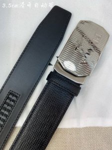 Prada Men's Automatic Belt - 34mm Width, 316L High-Quality Steel Buckle, Crafte