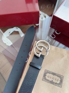 gucci Surface First Layer Wild Boar Grain Cowhide Width 4.0Cm Counter New Ver