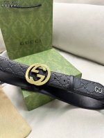 Special Gucci. Gucci Full Set Packaging, 3.8 Cm Imported Calf Leather Embossed,