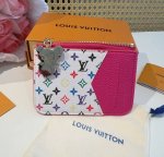 M14155Plum Red and White & Blue and White Lv Card Holder Card Holder Wallet New