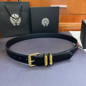 Chrome Hearts Rotating Roller Roman Pillar Pin Buckle Belt [Fixed Style], Brass