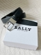 Bally reversible leather belt, 3.4cm wide. This versatile black leather belt fea