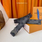 Special Louis Vuitton 4.0Mm Men's Top-Grade Original Double-Sided Original Leath